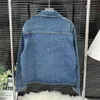 Brief Badge Denim Jassen Dames Bovenkleding Mode Korte Stijl Jassen Hiphop Street Style Jas Kleding