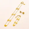 Colliers pendentif de luxe de marque premium chaîne longue chaîne plaquée or 18 carats collier de fleurs collier d'amour pour femme en acier inoxydable St355K