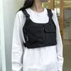 Waist Bags Unisex Chest Pack Functional Tactical Bag Fashion Hip Hop Vest Streetwear Women Black Rig