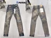 biker amari amirl amirlies am amis imiri amiiri AM Jeans viola Jeans firmati Jeans skinny da uomo designer di lusso denim strappato Pantaloni in difficoltà nero blu jean sl M1SB