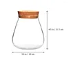 Wazony Cork Glass Bottle Bottle Cylinder pojemnik pokrywka