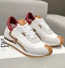 Berömda design män kvinnor flödes löpare tränare skor nylon mocka snörning sneaker mocka kalvskinn läder elegant rabatt komfort sport