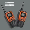 Walkie Talkie 2Pcs Handheld Walkie Talkie Radio 22 Channels Set 10 Km Uhf 400-470 Mhz Dual Band Long Range Communication Transceiver 231024