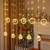 Dekoracje świąteczne Kurtyna Światła LED Kolorowa pokój ciepła dekoracja linia skórzana linia 8 Funkcja 231025