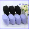 Svampar applikatorer Cotton 10st Black Makeup Applicator Super Soft Sponge Powder Blender Smooth Foundation Contour Blending Puff 231025