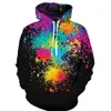 Men s Hoodies Sweatshirts 3D Men Splatter Colorful Paint Stains Print 2023 Sweatshirt Streetwear Pullovers Tops Plus Size 231025