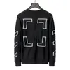 European and American Men's Sweater Designer 2023 Autumn/Winter/Autumn/Winter OW Gradual Quality Couple Arrowhead Knit Long Sleeve Underlay Fashion Same Style M-3XL