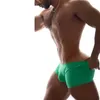 Трусы мужские шорты бесшовное сексуальное нижнее белье однотонные синие зеленые мужские трусы больших размеров мужские трусы-боксеры ультра комфорт