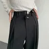 Mens Pants Black Suit Men Fashion Social Dress Korean Loose Oversized Wide Leg Formal Trousers M2XL 231025