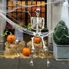 Weihnachtsdekorationen WODMAZ 5,4 Fuß Halloween Lebensgroßes Skelett in voller Größe Realistisches menschliches Piratenskelett Dekoration Dekor 231024