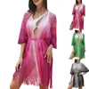 Damen Bademode Strandkleid Tunika Cover-Ups für Frauen Pareo Up Cpae Outfits Cover-ups Sommer 2023 Gestrickter Sarong Bad Exits Saida Praia