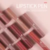Lipstick Nude Velvet Matte Lipstick Lé plus longue dues à la couleur imperméable Rendu à la glaçure à lèvres Cup Live
