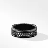 Dy Ring Tasarımcısı Klasik Takı Moda Moda Takı Yüzüğü Dy Yeni Sterlling Gümüş Kakma, Doğrudan Satış için İki Yüzük Siyah Mozan Yüzük Takı