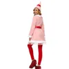 Weihnachtskostüm, Cosplay-Kostüm, neues Weihnachtsmann-Kostüm, Feenkostüm, modische Farbanpassung, Cosplay-Kostüm, Leistungskostüm