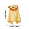 Towels Robes Boys Girls Coral Fleece Bathrobe Children Hooded Robes Kids Animal Towel Robe Baby Sleepwear Children's Dressing Gown Soft 231024