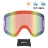 Ski Goggles Maxdeer Ski Goggles obiektyw dla mężczyzn Kobiety anty-fog Uv400 Big kolumna szklanki narciarski