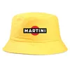 Berets Summer Marini Rcing Reversibel Bucket Hat Unisex Travel Cotton Sun Protection Fisherman Cap Man Hip Hop Panama Visor Bob