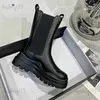 Stövlar 2022 Designer Brand Chunky Platform Chelsea Stövlar Kvinnor Street Style Elastic Band Ankle Boots For Women Ins Fashion Spring New T231025