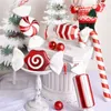 Decoraciones navideñas 32 cm Decoración Colgante de caramelo Adornos de árbol de Navidad grandes para fiesta Decoración para el hogar Regalo Navidad Noel Año 2024 231025