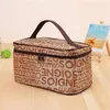 Borse per cosmetici Custodie per donne Borsa per il trucco IsLettered Fashion Square Travel Storage portatile Wash Y 231025