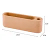 Storage Holders Racks Business Card Holder Note Display Device Stand Wooden Desk Organizer Office Accessories C376