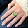 Bandringar Vintage Color Change Mood Ring Oval Emotion Changeable Temperaturringar för kvinnor Drop Delivery Dhgarden Otqeb