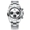 Zegarek zegarek Tianas Automatyczna data Automatyczna data 50m wodoodporna kwarc zegarków mężczyzn 316L Sapphire Crystal Chronograph zegar Relogios 231025