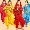 Cosplay manga longa criança meninas dança do ventre conjunto traje crianças desempenho indiano dança do ventre menina egito dança trajescosplay