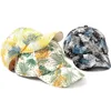 Бейсбольные кепки Geebro, женские бейсболки с цветочным принтом, женские солнцезащитные шапки для пар, уличные эластичные цветы, листья, бейсболка весна-лето 231025