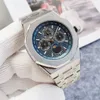 Top zupełnie nowy luksusowy zegarek wielofunkcyjny mechaniczny zegarek Wodoodporny automatyczny pasek ze stali nierdzewnej Designer Business Watch Wysoka jakość