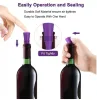 New Silicone Tools Wine Bottle Stopper Set Leak Proof Beer Champagne Cap Closer Whisky Accessories Cork Plugs Lids Kitchen Bars Tools