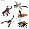 Puzzles Chromatic Insect 3D Metal Puzzle Dragonfly Praying Mantis Scorpion model KITS Assemble Jigsaw Puzzle Gift Toys For ChildrenL231025