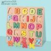 Puzzles ABC Puzzle Shape Sorter Wooden Toys Early Learning Jigsaw Alphabet Number Puzzle Preschool Educational Baby Toys for ChildrenL231025