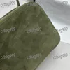 Mini bolsa bordada de alfabeto Mini bolsa de camurça fofa bolsa de luxo de luxo Tri color clássico designer handheld wallet multi bolso de bolso portador
