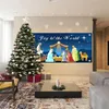 Decorazioni natalizie Porta del garage Banner natalizio Decorazioni 3D Carte da parati per soggiorno Porta Club Buon Natale Porte da garage Decorazione Arazzo 231023