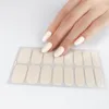 1 Vellen Donkere Effen Kleur Serie Nagellakstrips Stickers met Nagelvijl Zelfklevende Punk Rock Gel Nagelstrips Volledige Nagelwraps voor Vrouwen Nagels Kunst