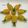 Dekorativa blommor 1st Simulerade ananasfruktmodell Diy Fake Plastic Window Decoration Shooting Prop Home Furnishing Artificial