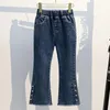 Calças crianças roupas para adolescentes calças meninas jeans primavera outono bebê crianças 5 6 8 9 10 11 12 13 14 anos
