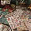 Adesivos adesivos a granel 10 pacotes decorativos vintage natal conjunto adesivos para diário bonito papelaria escolar pequenas empresas suprimentos 231025