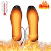 Heated Socks USB Shoe Women Men Electric Warmer Washable Winter Outdoor Sport Thermal Insoles Keep Foot Warming Pad Mat