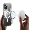 شفافة واضحة أكريليك مغناطيسي الحالات الهاتفية المقاوم للصدمات لجهاز iPhone 15 14 13 12 11 Pro Max Mini XR XS X 8 7 Plus Magsafe Charger Ultra