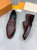 Designer Brand Tartan Gentleman Oxfords Dress Walking Business Slip On Scarpe da esterno Taglia 38-44