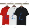 24SS Spring Summer Mens T Shirts Big Letter Stripe Printing Tshirts Fashion Luxury Designer for Man Clothing T-shirt Paris Tops Cotton Tops tee tee