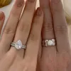 Mens Moissanite trouwring 925 sterling zilveren ring voor mannen 2cttw D kleur VVS1 duidelijkheid briljante ronde geslepen belofte ringen voor hem maat 8-13