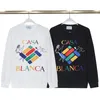 sweats à capuche hommes designer casablancas graphique masao san imprimer sweats femmes lâche soie casablacnca manches longues vêtements pour hommes