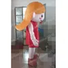 2024 Performance Young Little Girl Mascot Costumes Carnival Hallowen Gifts Unisex Adults Fancy Games Outfit Holiday Outdoor Advertising Outfit Suit