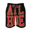 Pantaloncini da uomo Atl Hoe-Rosso Neon Uomo Beach Board Bermuda Surf Swim Hoe Atlanta Georgia Rosso Volt HawksUomo'246u