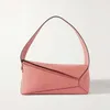 9A Дизайнерская сумка-хобо Анаграмма Кожаные сумки на ремне Женские винтажные ретро Лоскутные сумки с геометрическим узором Кошелек из натуральной кожи 29 см