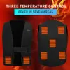 Aree di riscaldamento Gilet USB Unisex Donna Uomo Gilet termico riscaldato invernale per escursionismo Giacca calda da caccia