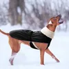 Vêtements de chien veste manteau hiver chaud grand imperméable vêtements pour animaux de compagnie réfléchissant pour les chiens de taille moyenne tenue de lévrier